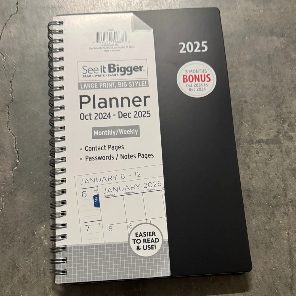 Must go! Lot of 6 See it Bigger 2025 Planner